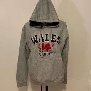 Gray sweatshirt from Wales.